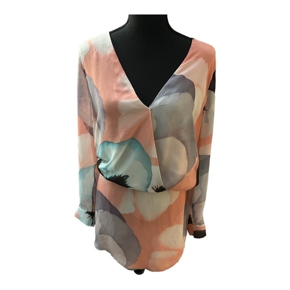 Marciano Floral Spring Dress Longsleeve XS - Picture 1 of 6